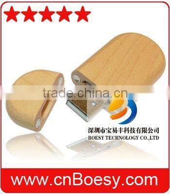 ECO Oval Wooden USB Pen Drive, Madera memoria USB, Madeira stick USB