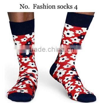 custom classic happy mens fashion socks wholesale