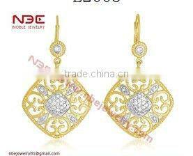 Turkish fashion silver jewelry,hot sale butterfly design rhodium cute 925 silver earrings jewelry for trendy girls and women