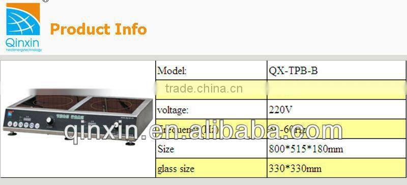 2 burner restaurant equipment induction cooker/national induction stainless steel countertop commercial induction cooker with ce