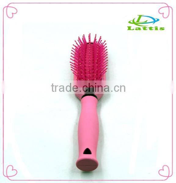 Wholesale paddle plastic hair brush with air cushion paddle brush color elastic paint hair brush