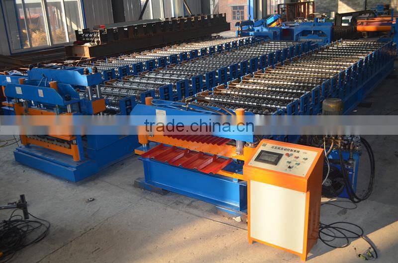 Glazed Steel Tile Type and New Condition Automated double layer Steel Framing machine