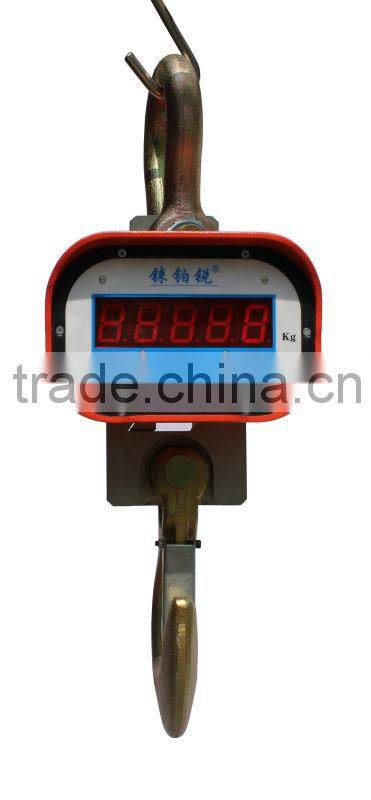 1ton capacity LED digital hanging Scale for industrial