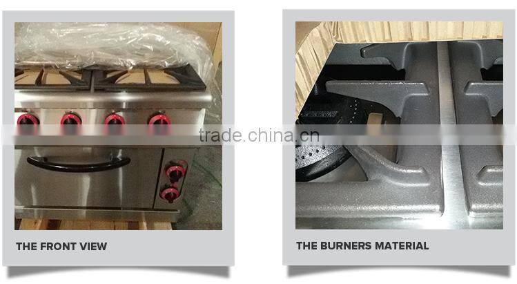 High Quality Free Standing Restaurant Gas Cooker Burner With Gas Oven