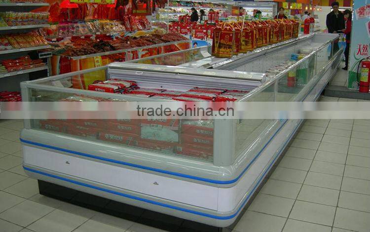 Supermarket freezer for display frozen meat,chicken,dumpling etc.
