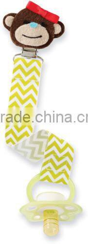 pacifier clip holder , baby pacifier clip with ribbon , baby pacifier holder clip