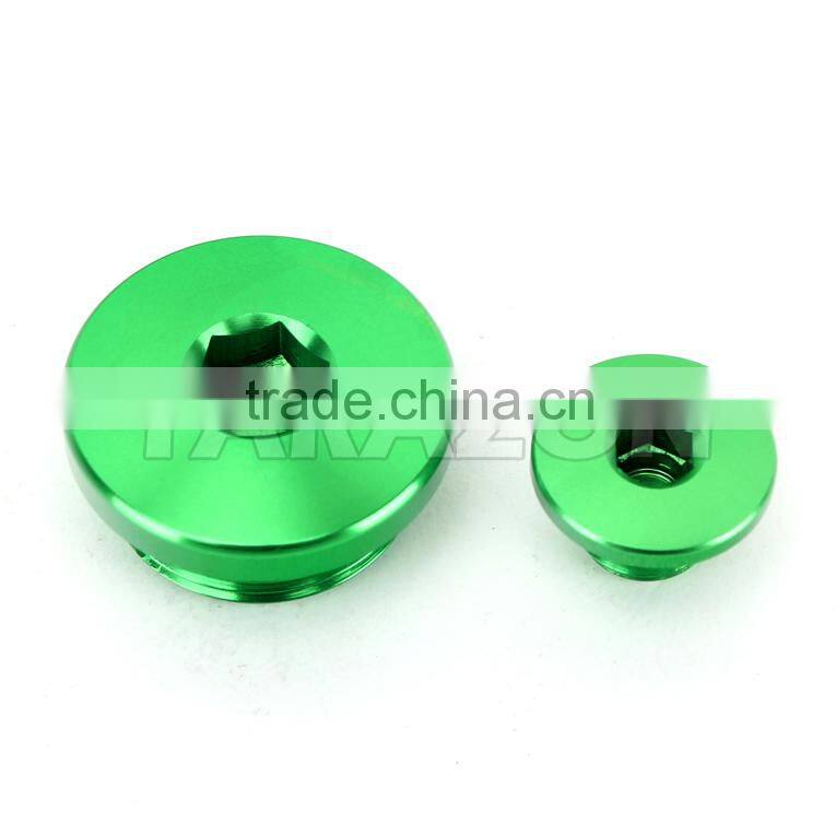 Motocross KAWASAKI KXF250 High Quality CNC Billet Aluminum Anodizing Green Bling Kits