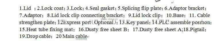 16pc Adapter SC pole mount box splice box wall mounted box optical fiber termination box