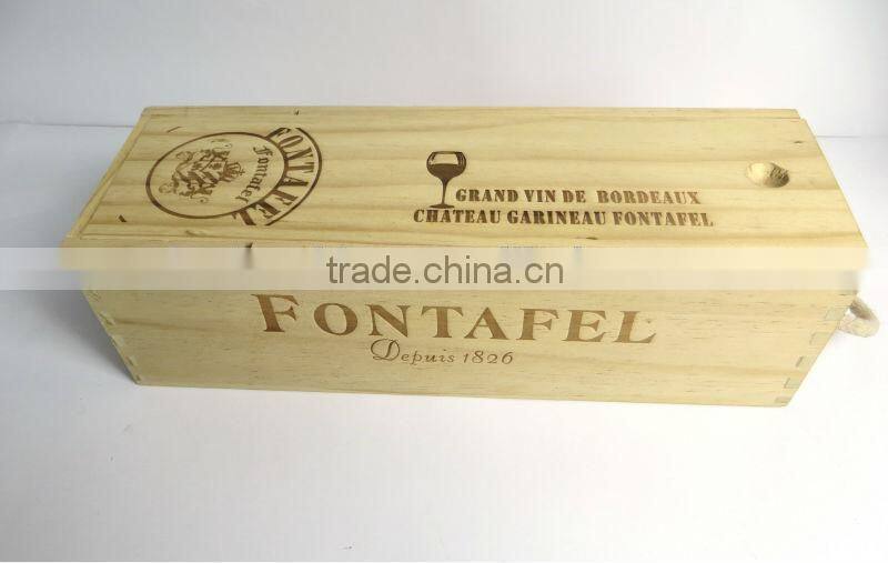 High quality wine box wooden box the latest packaging alibaba China