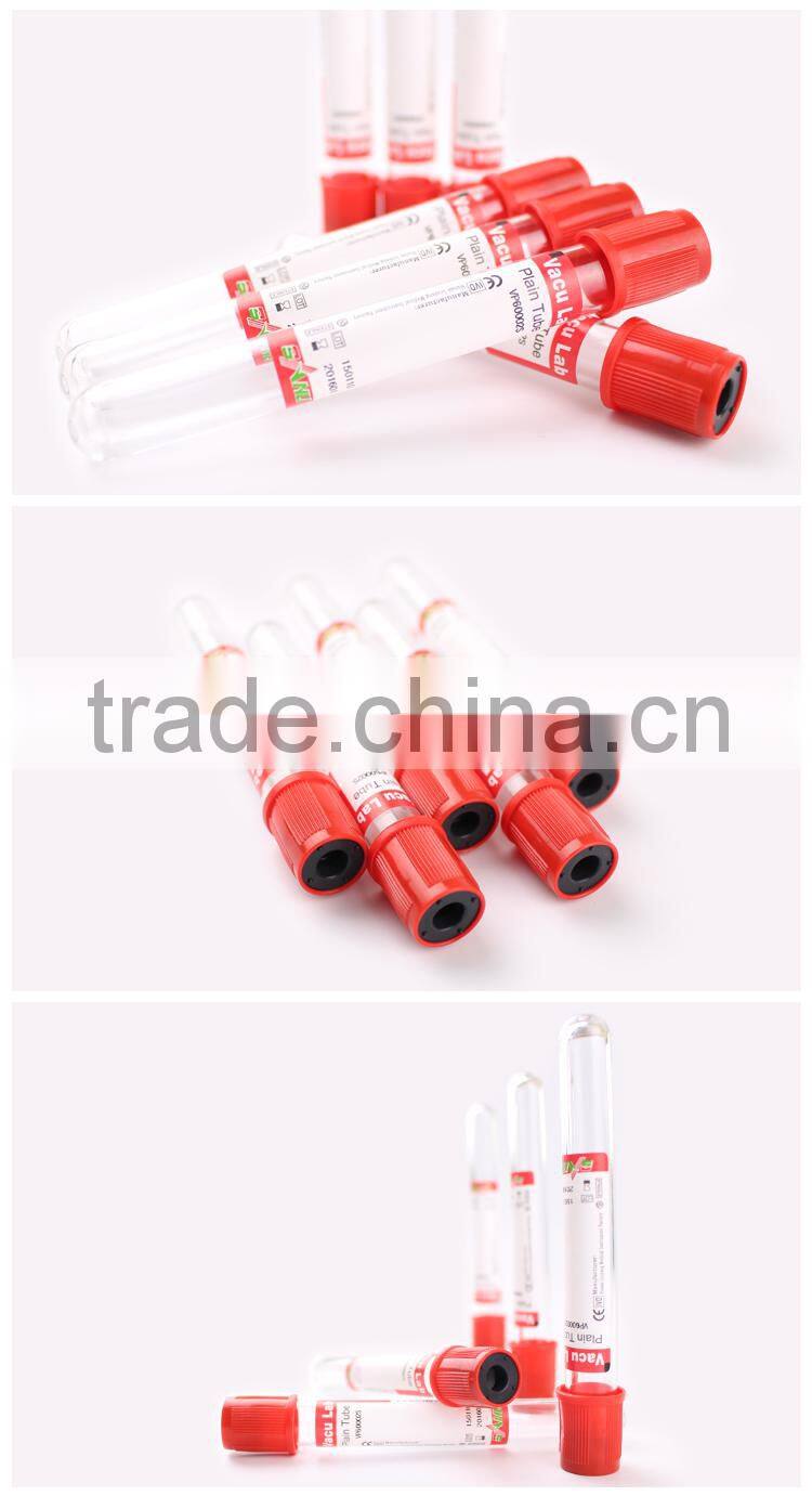Hospital Test Equipment Vacuum Blood Collection Tube with CE Approved