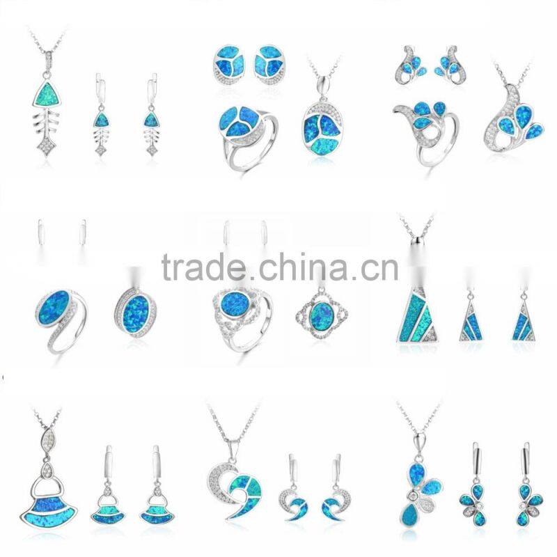 925 Silver Alibaba Hotsale Bridal Jewelry Set E0017