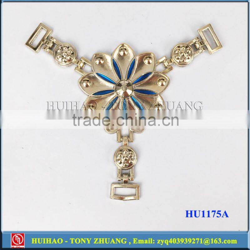 Wholesale plastic slipper buckle ornament HU1178A