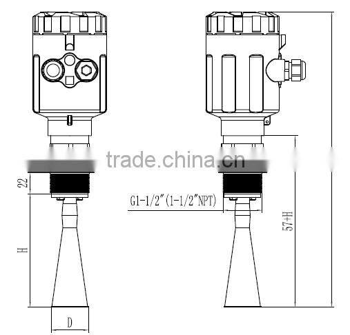High pressurization smart Radar Level Meter