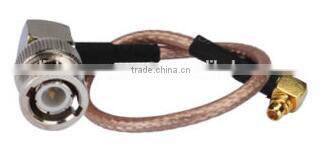 right angle MMCX Male to BNC Plug Right Angle coaxial cable rg316