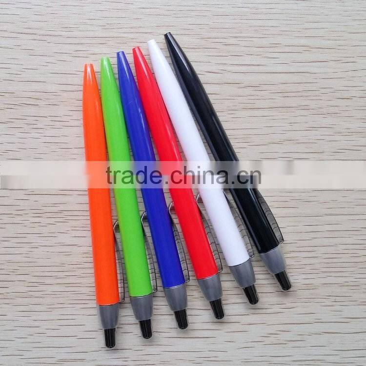 Best wholesale websites Black, white, red, blue, green, orange branded plastic pen