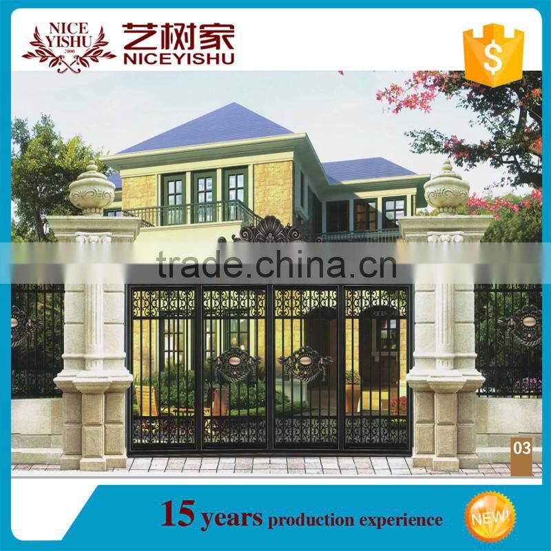 Factory latest aluminum main gate designs, main entrance gate design, aluminum main gate design 2016