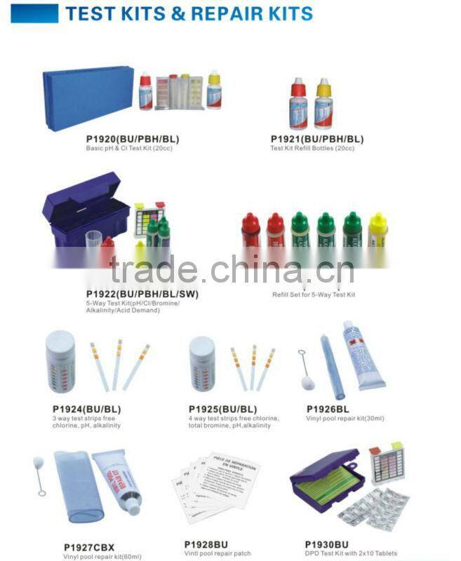 5 way test kit (PH / CL / Bromine / Alkalinity / Acid demand) , swimming pool test kit