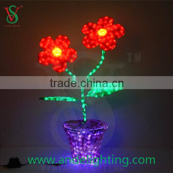new LED 3D motif light sunflower light for decoration