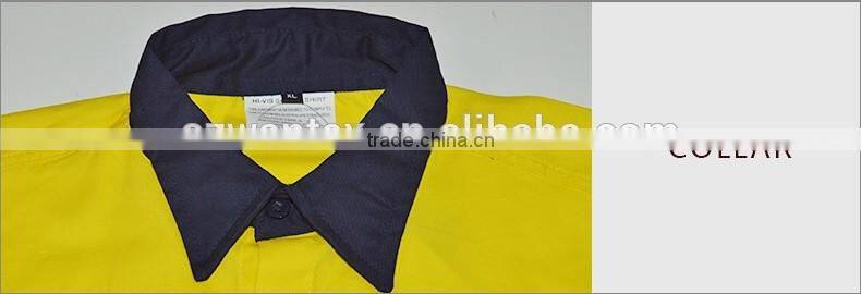 hot sale safety shirt long sleeves safety reflective working men shirts