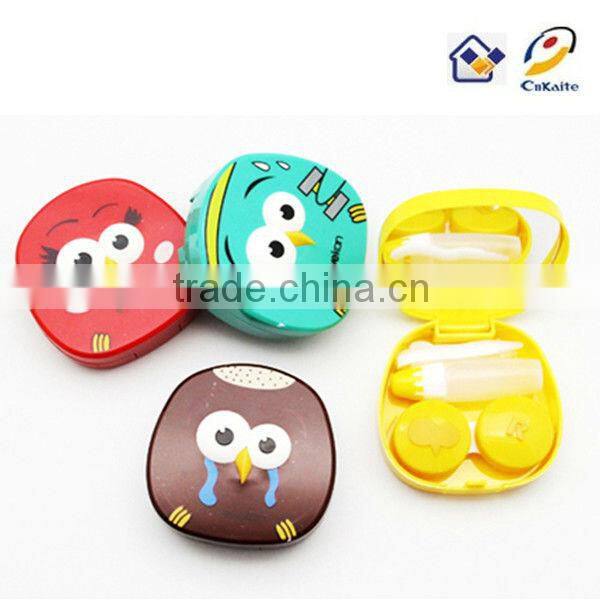 Kaida colorful somber hanhao bird of contact lens mate box, contact lens case