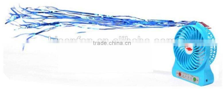 dc 5v plastic rechargeable usb led message fan small desk fan table fan