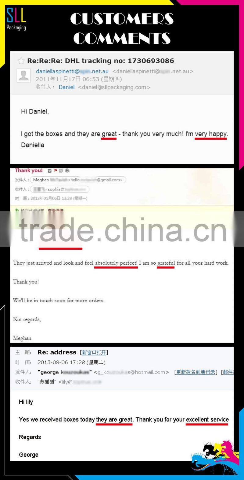 supplier black custom box with window