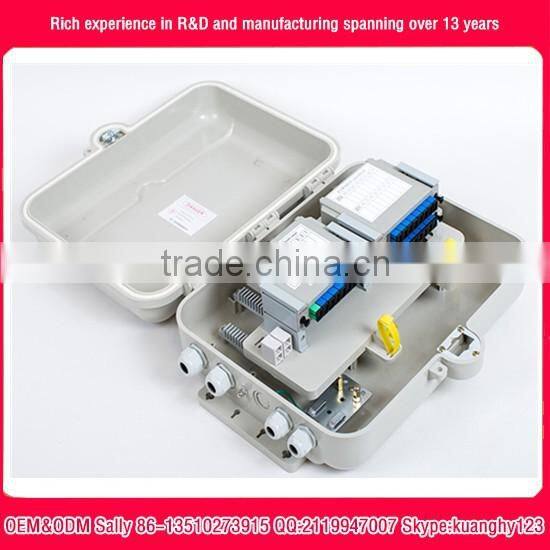 16 core to 96core fiber optic splice box FTTH splitter termination box