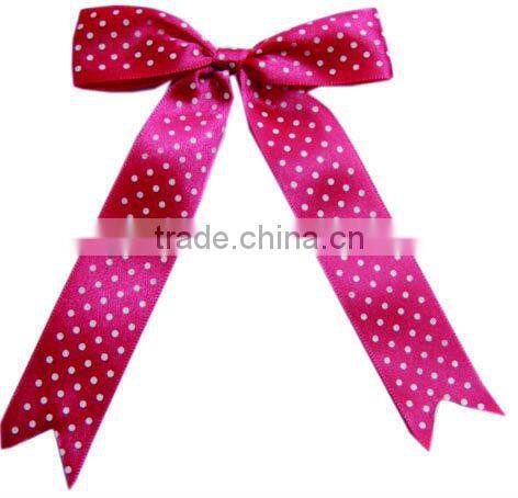 Porka dots Satin ribbon bows dot decoration bow for dolls or clothes decorative craft