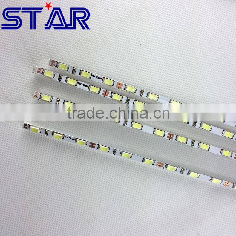 Aluimnum SMD5730 12V 4mm 90leds/meter slim rigid led bar strip light