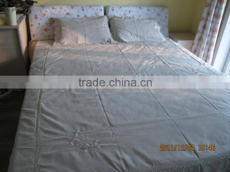 240x260 100%linen handmade bedsheet