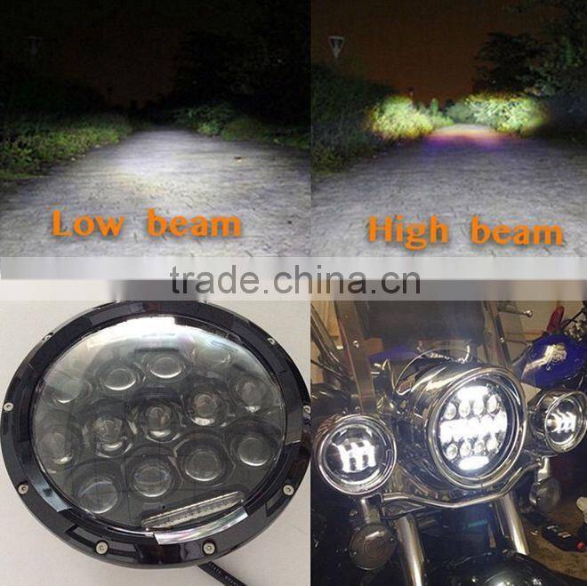 Sealed beam waterproof 7 inch 75w replacement headlight jeep compass