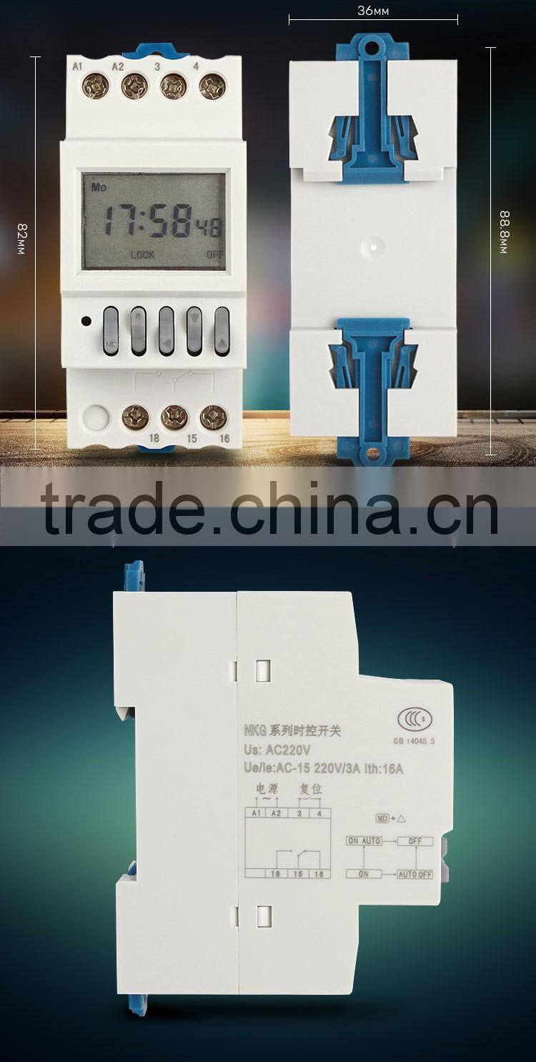 CHANDOW NKG-5 220v timer switch multichannel 1sec~168h