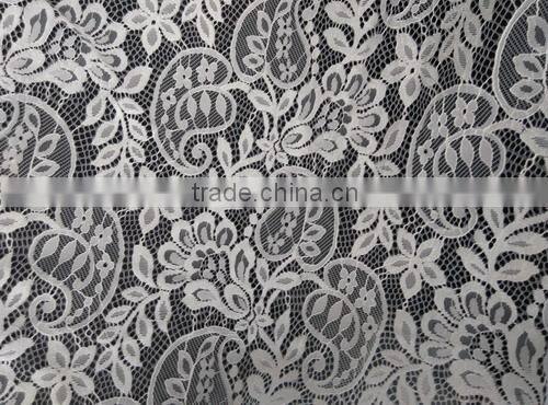 white quipure eyelash lace fabric for girl dress