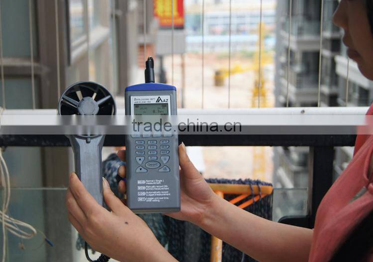 RS232 Software Wind Speed Data Logger 0.6~32M/S Digital Anemometer Data Logger AZ9671