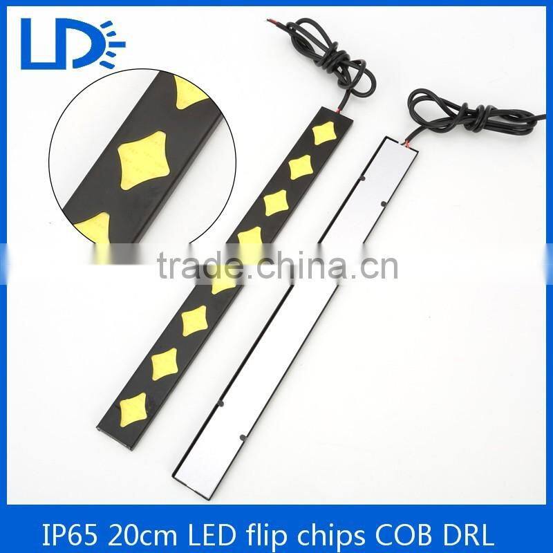 Hot sale auto drl cob flip chips led daytime running light Daylight Led
