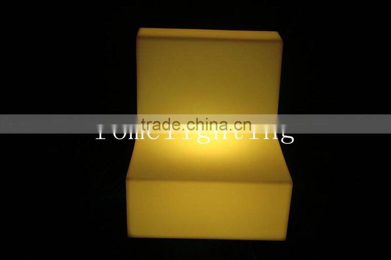 hot sell led lighting sofa led rechargeable multi color waterproof modern hard plastic sofa
