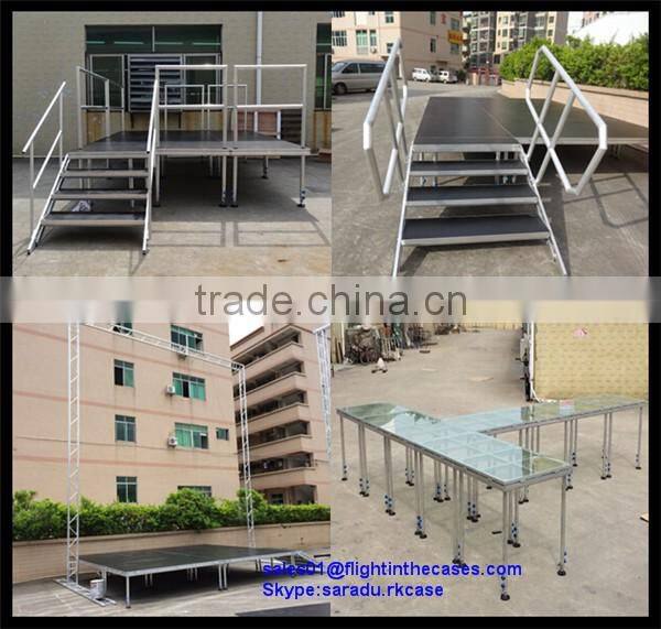 Ourdoor Beyond Stage with Adjustable Height 80cm - 140cm Nonslip Finish