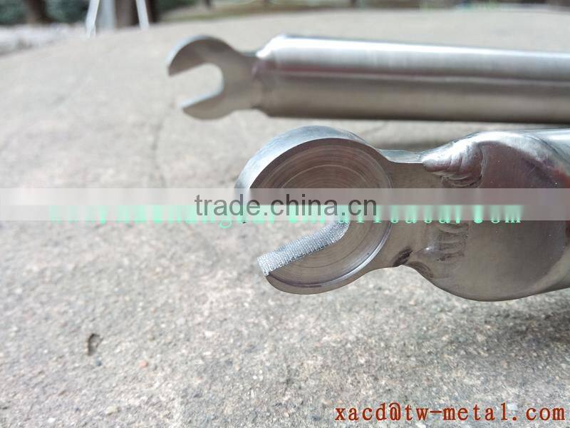 titanium road bike fork with handing brush finished made in China road bike fork
