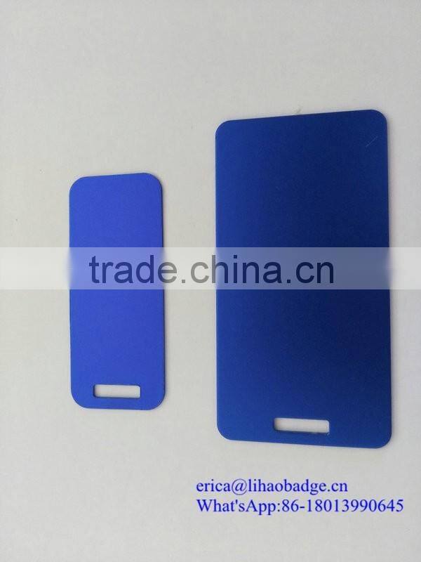 Factory Custom 2 Hole Hanging Plastic/Metal Nameplates