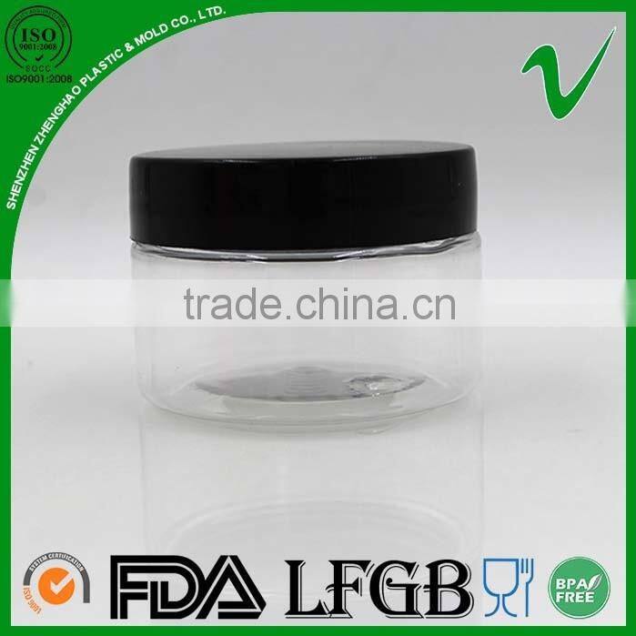 PET cosmetic empty round 60ml plastic jar