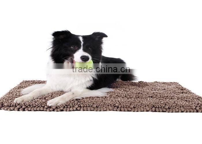 noodle dog microfiber mat chenille non slip floor mat