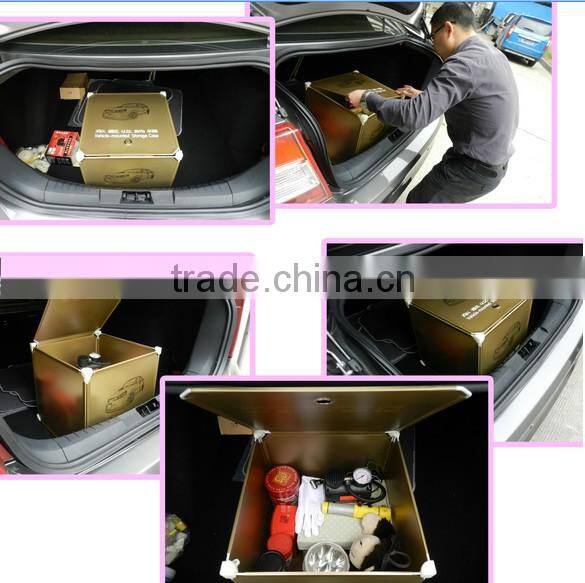 1 Cube Environmental friendly PP yellow Car-mounted storage organizer (FH-AB005-1)