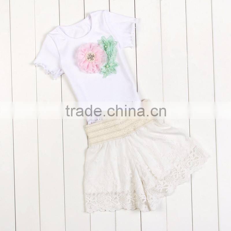 princess girl fancy summer outfits costumes toddler ruffle short lace kids shorts multi-layers shorts with baby girls clothes