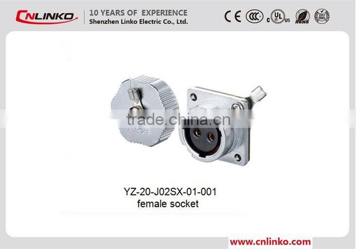 Lower price IP65/67 waterproof 2 pin power supply plug