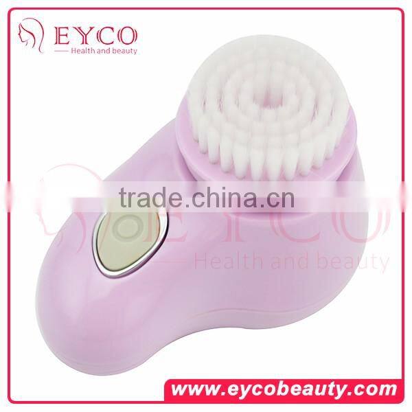 2016 good selling women facial electric silicone sonic clean and clear face wash brush for women