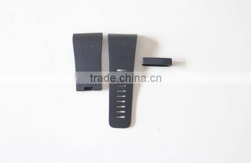 High Quality Silicone Rubber Watchband Wrist Strap Replacement For Fitbit Surge Bracelet Wireless Smartband Wristband Black New
