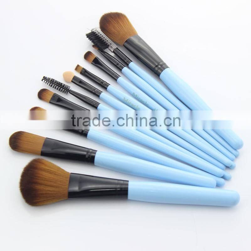 11pcs Complete Makeup Set Synthetic Cosmetic Brush