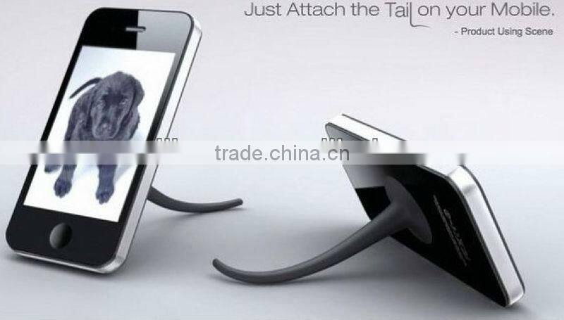 Tail style silicone cell phone holder wholesale