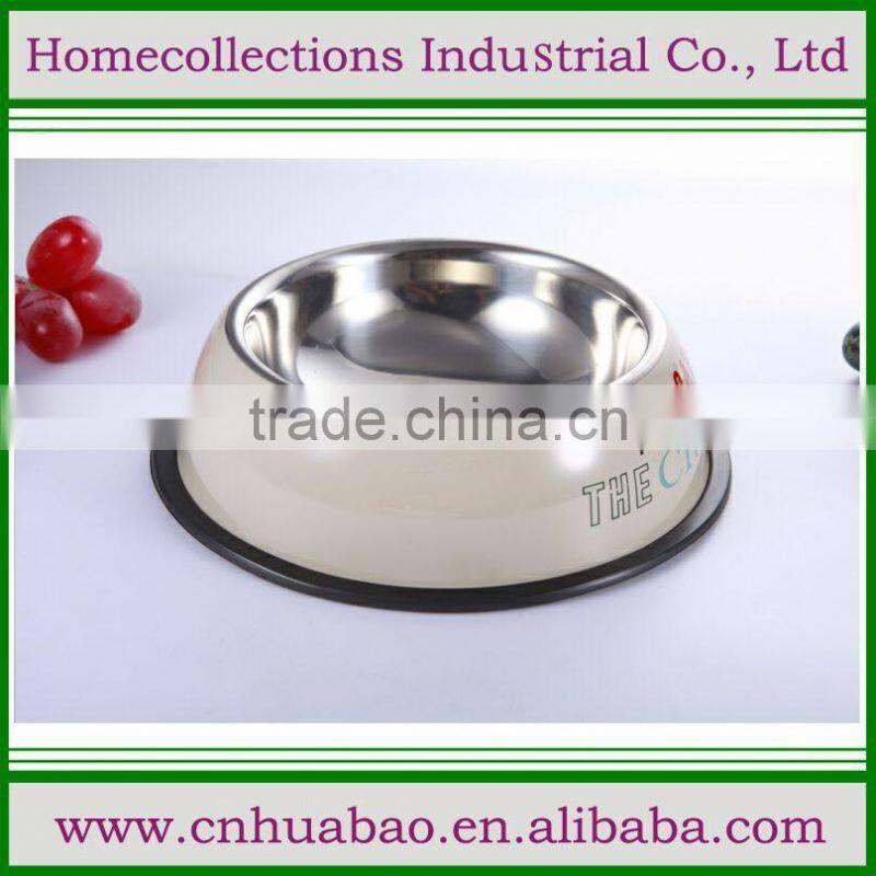 The pet cat / dog bowl stainless steel pet bowl basin bowl anti collision labrador dogs for sale
