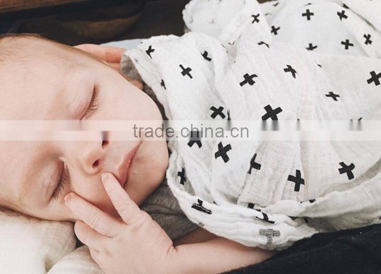 100% Cotton Swaddle Blankets Newborn Cotton Baby Muslin Cloth